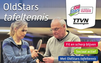 Bettine Vriesekoop leidt kick-off OldStars tafeltennis 30 maart 2022