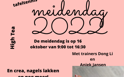 UITGESTELD: Eerste Meidendag NTTB Midden op zondag 16 oktober Nieuwegein